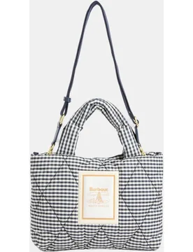 Bolso de hombro acolchado estampado - Barbour - FashionsVida
