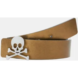 Cinturon de piel reversible