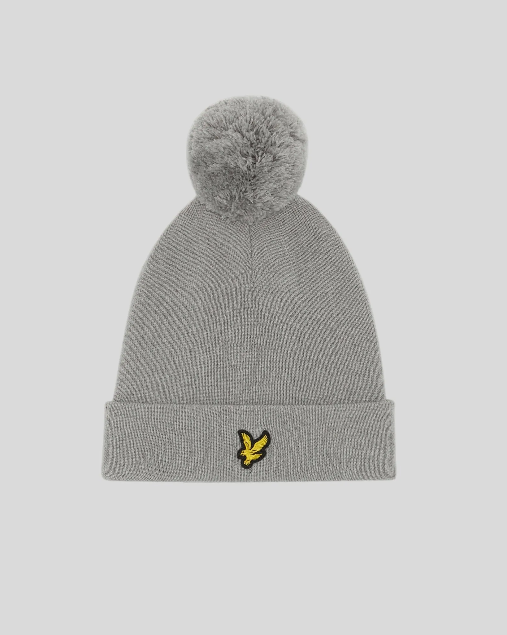 Men's Bobble Hat Ultimate Grey - Lyle & Scott - FashionsVida