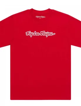 Troy Designs Maglietta A Maniche Corte Signature Team Red - Lee - FashionsVida