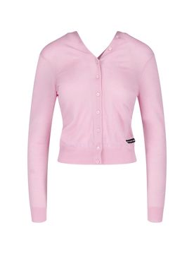 Women's Wool Sweater with Contrast Wool Trim