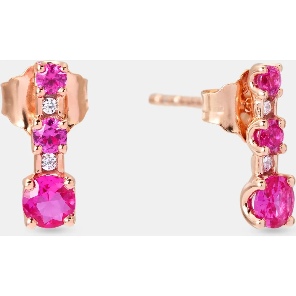 Pendientes de oro, diamantes y rubís - El Corte Inglés - FashionsVida