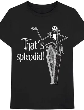 Unisex Splendid T-Shirt in Black Size: XL - Black - Size: XL - Disney - FashionsVida