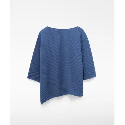 Top de mujer con escote barco en tejido crinkle