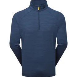 Layer Wave Jacquard Chill-Out 1/4-Zip, navy s