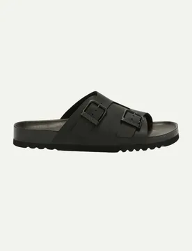 Schlappe Dorian mit einem Riemen und antiker Schnalle Schwarz 44 - Scholl - FashionsVida