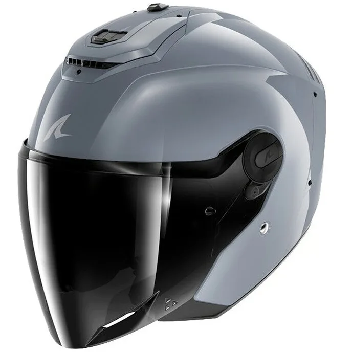 Casco Moto Jet RS JET DARK SHADOW Argento taglia S - Shark - FashionsVida