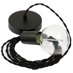 Cables Suspension Luminaire Tc04 50 Cm Black One Size