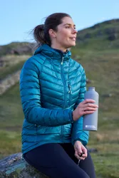 Skyline Extreme Womens Hydrophobic Down Jacket - Teal - Teal - Size: 8