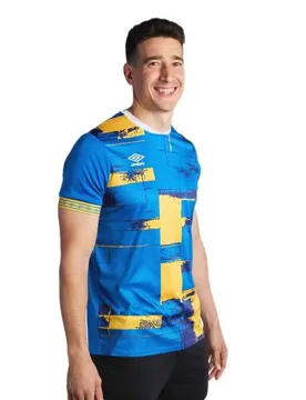 T-shirt à Manches Courtes Infimaya Azul Royal / Azul Marino / Amarillo XL Homme
