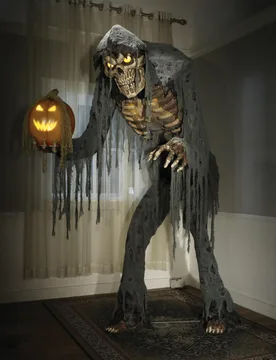 Schwarze Jack die Vogelscheuche Animatronic Deko 2,15 m - PALMER AGENCIES LTD - FashionsVida
