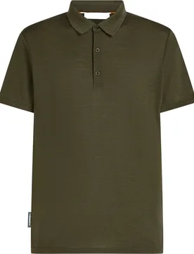 Polo en laine de mérinos à manches courtes - M Merino 150 Tech Lite SS Polo Dk Loden en Laine - Taille L - Vert - Icebreaker - FashionsVida