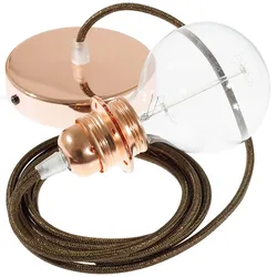 Cables Lampe Suspendue Pendel Pour Abat-jour Rl13 2 M Glittering Brown / Copper One Size
