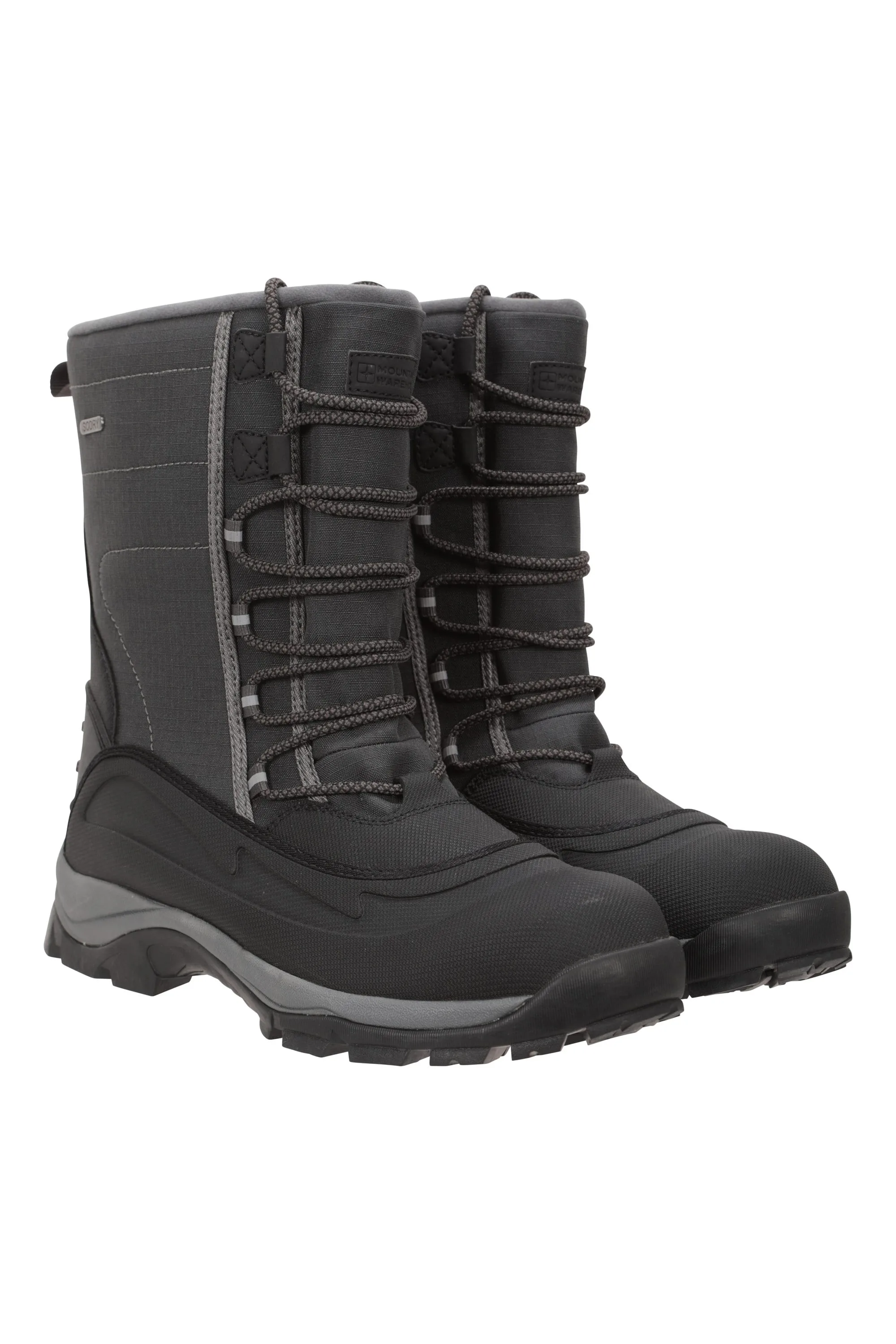 Park Mens Snow Boots - Grey - Grey - Size: 10 - Mountain Warehouse - FashionsVida