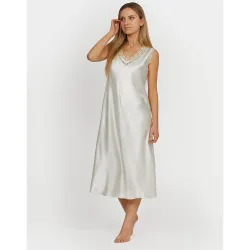 Camisón de mujer liso de manga corta