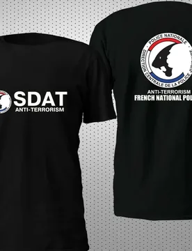 French Nationale SDAT Anti-terrorism T-Shirt 100% Cotton O-Neck Short Sleeve Summer Casual Mens T-shirt Size S-3XL - Aliexpress - FashionsVida