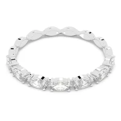 Anello Matrix Vittore, Taglio Marquise, Bianco, Placcato rodio 55