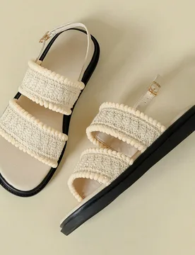 Nuevas sandalias con suela gruesa, hebilla y correa, adecuadas para la playa, con estilo bohemio retro, suela blanda y cómoda, minimalista y versáti - Shein - FashionsVida