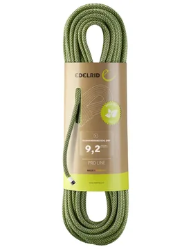 Corde d'escalade - Hummingbird Eco Dry 9,2Mm Night-Citrus - Taille 70 m - Vert - Edelrid - FashionsVida