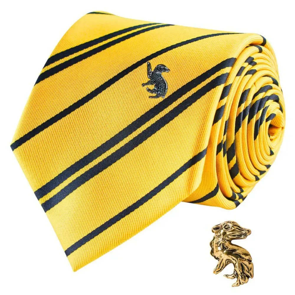 Cravate De Luxe Poufsouffle Yellow One Size unisex - Cinereplicas - FashionsVida