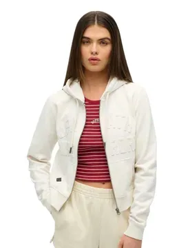 Sweat-shirt à Zip Athletic Tonal Desert Bone Off White L