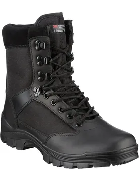 Tactical Boots mit YKK Zipper - Schwarz / 48 Herren Schwarz adult - MIL-TEC - FashionsVida