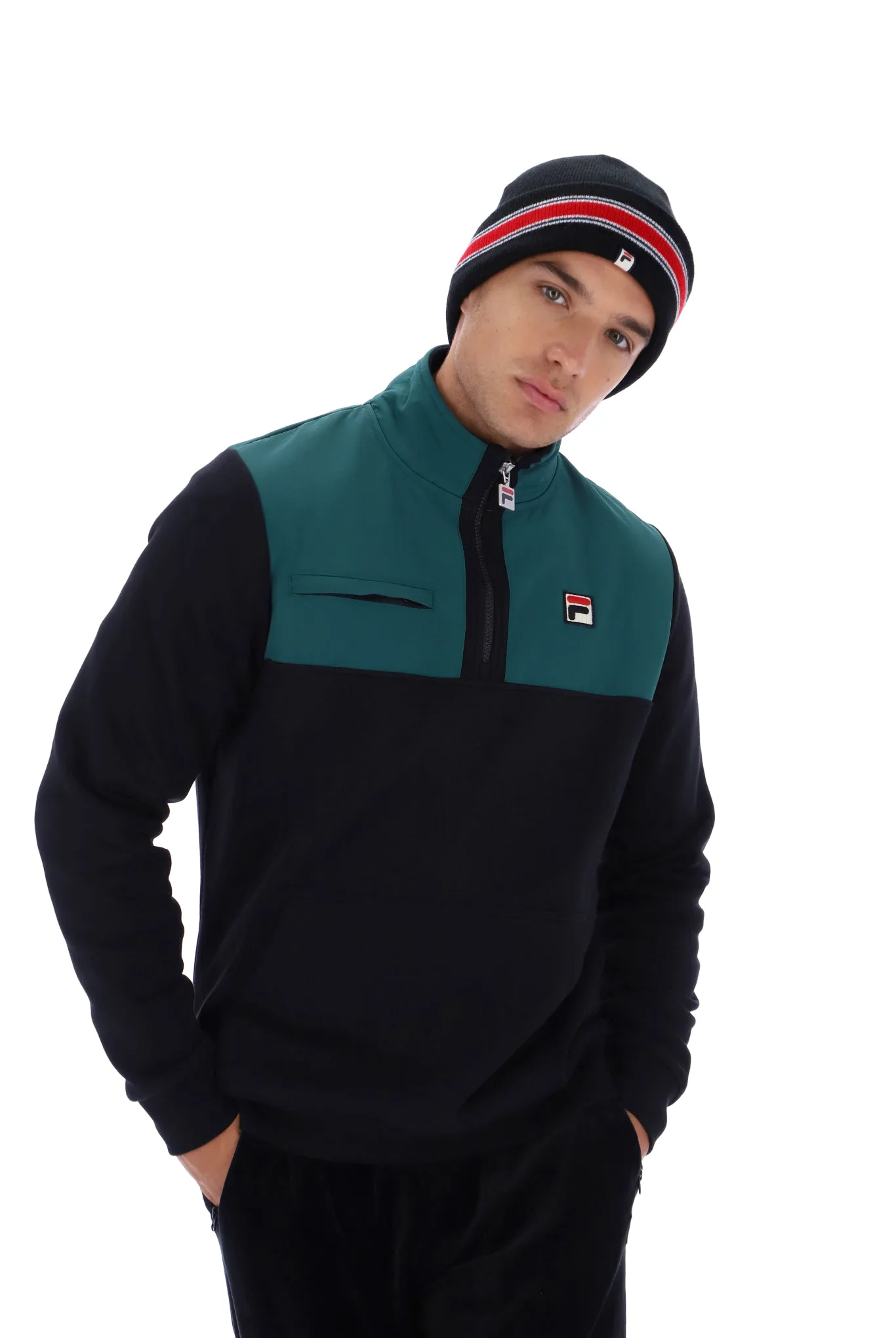 Francisco Fleece Track Top - XS - FILA - FashionsVida
