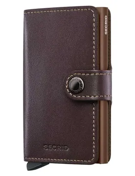 Portafoglio In Pelle Miniwallet Original Chocolate One Size