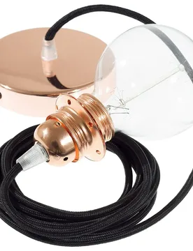 Cables Lampe Suspendue Pendel Pour Abat-jour Rm04 Diy 1 M Black / Copper One Size - Creative - FashionsVida