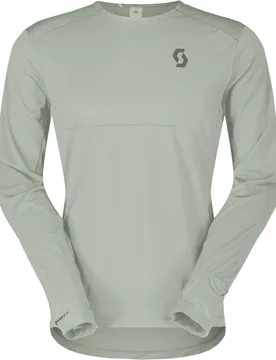 T-shirt de running technique, léger et respirant - Endurance Tech LS Tee M Spray Grey - Taille M - Gris - Scott - FashionsVida