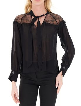 Blusa in pizzo NERO 38
