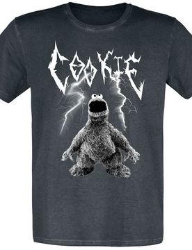 T-Shirt - Cookie Monster - Krümelmonster - M bis 5XL - für Männer - Größe 3XL - schwarz - EMP exklusives Merchandise! - Männer - male