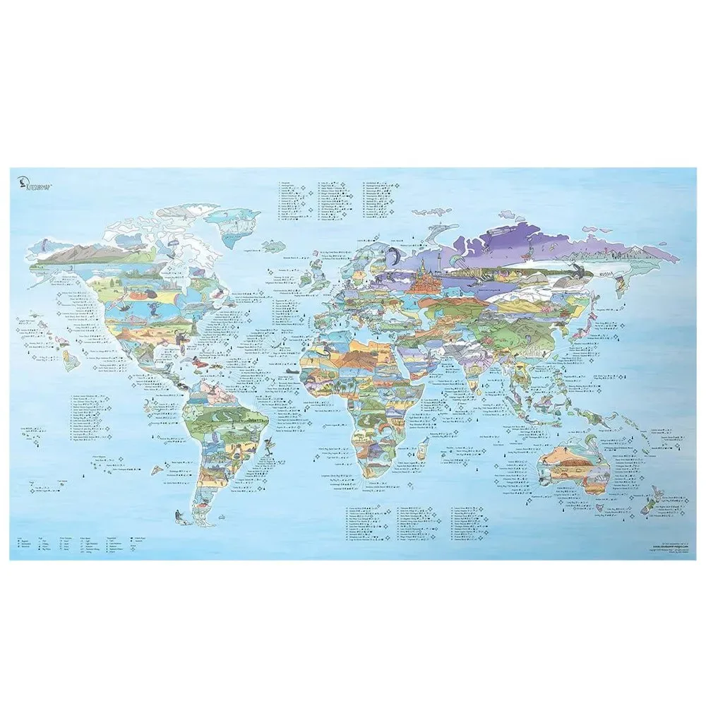 Mappa Kitesurf Best Ing Spots In The World - Awesome Maps - FashionsVida
