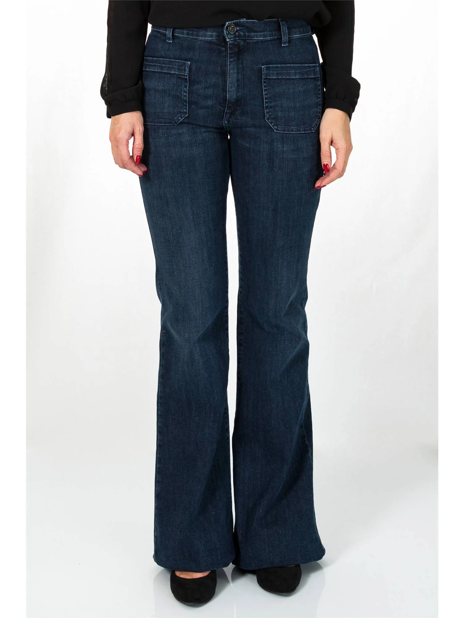 Pantalone Donna JEA-DP7544-JEANS - OTTOD AME - FashionsVida