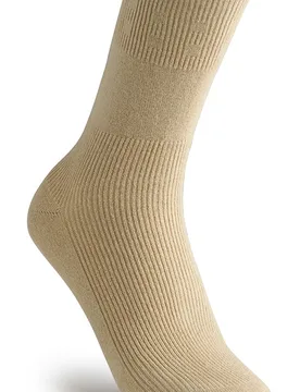 Ultimate Cotton‑rich Softhold® Seam‑free Socks - Beige - Size: L - Cosyfeet - FashionsVida