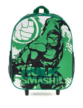 Zaino trolley verde Smash con Marvel avengers