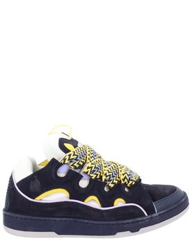 Leather Curb Sneakers for Men