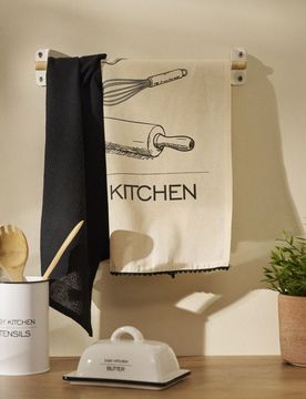 Confezione da 2 canovacci da cucina - panna