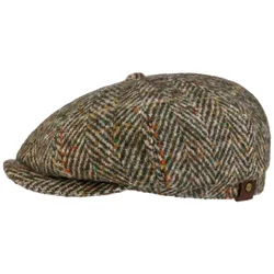 Hatteras Herringbone Colour Flat Cap by - beige - Herren - Size: 59 cm