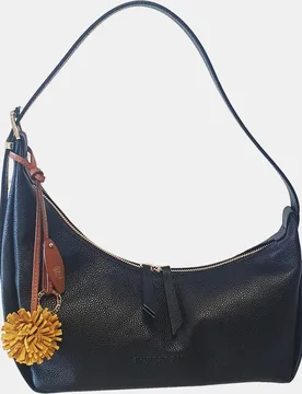 Hobo asimetrico piel vacuno con cremallera y adorno colgante - Robert Pietri - FashionsVida