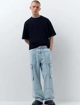 Baggy Cargo Jeans (Size: ) - Pull&bear - FashionsVida