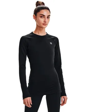 T-shirt à Manches Longues Coldgear Authentics Crew Black / White M