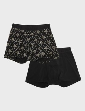 Gothic Boxershort - 2 Pack Boxers [Grey/Black] - XS bis 4XL - für Männer - Größe 4XL - schwarz - Männer - male