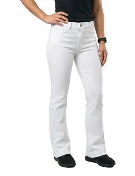 Jeans Faith Side Open Flare Fit White 27 - Salsa Jeans - FashionsVida
