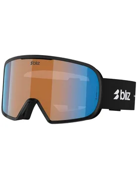 Skibrille G002S Matte Black Orange Blue aus Wolle schwarz - Bliz - FashionsVida