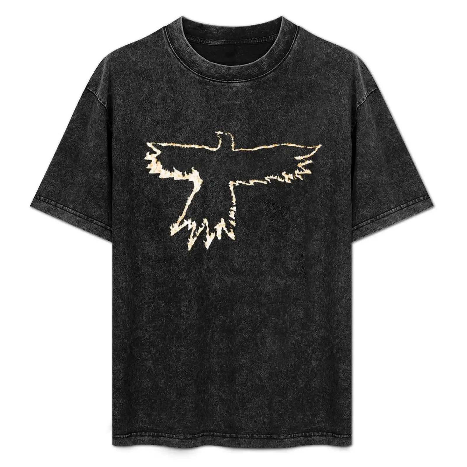 Crow symbol fire effect T-Shirt Plus Size Lightweight Top - Aliexpress - FashionsVida