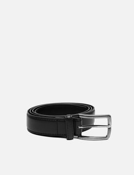 Dominic ceinture lisse avec boucle métallique / 70