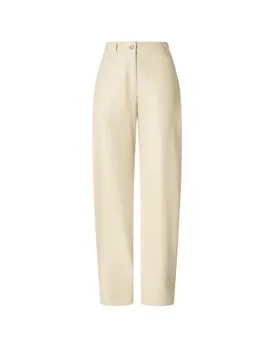Pantaloni donna - panino pantalone similpelle - beige - PINKO - FashionsVida