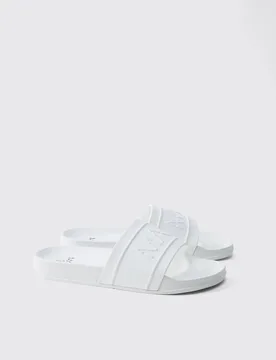 Men's Dash Slider White Size 9 White 9 - boohooMAN - FashionsVida