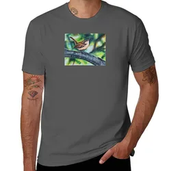 Happy Little Carolina Wren T-Shirt Basic Lightweight Short Sleeve Tee